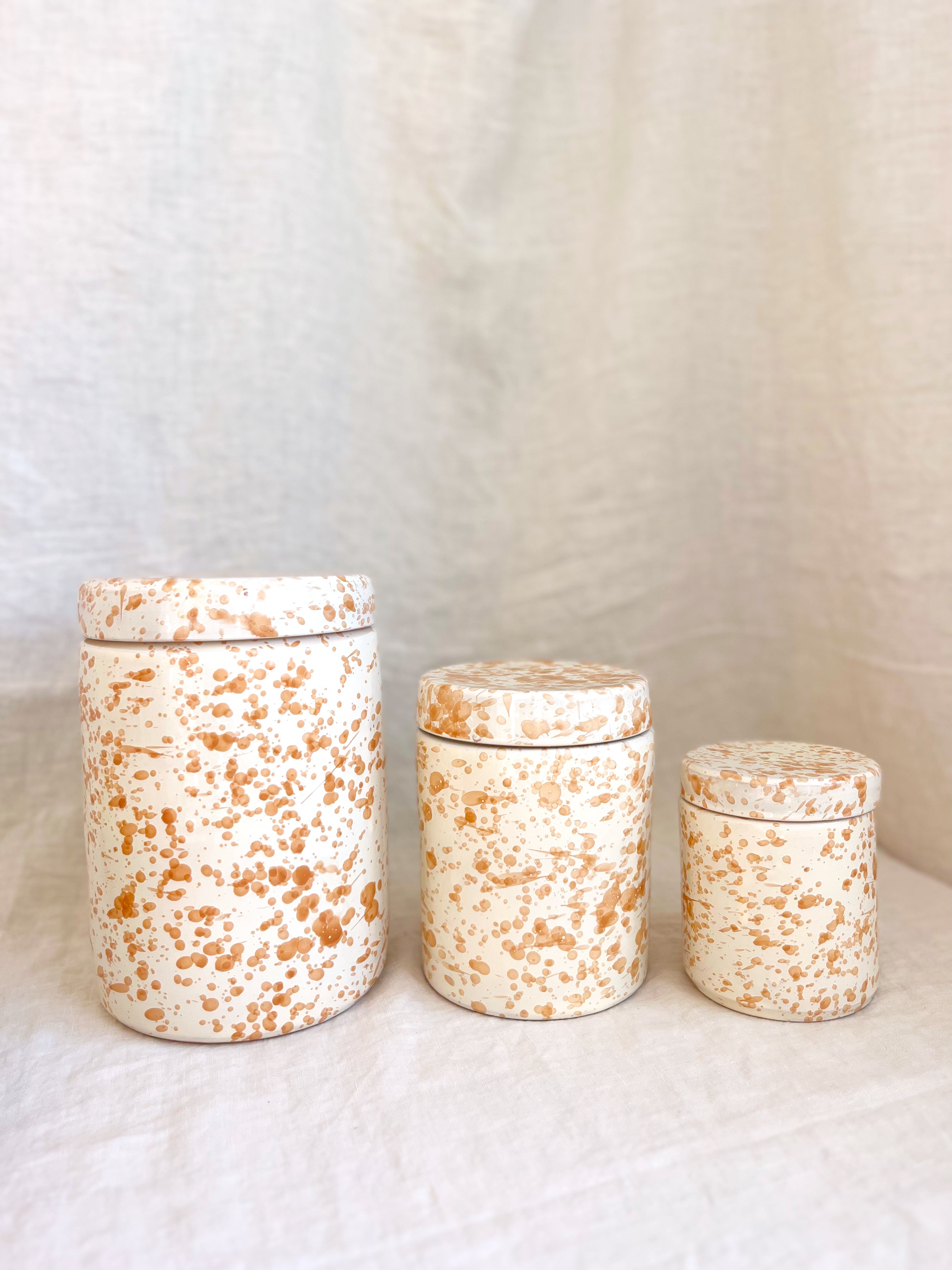 Pompeii Canisters - Natural - 3 Sizes