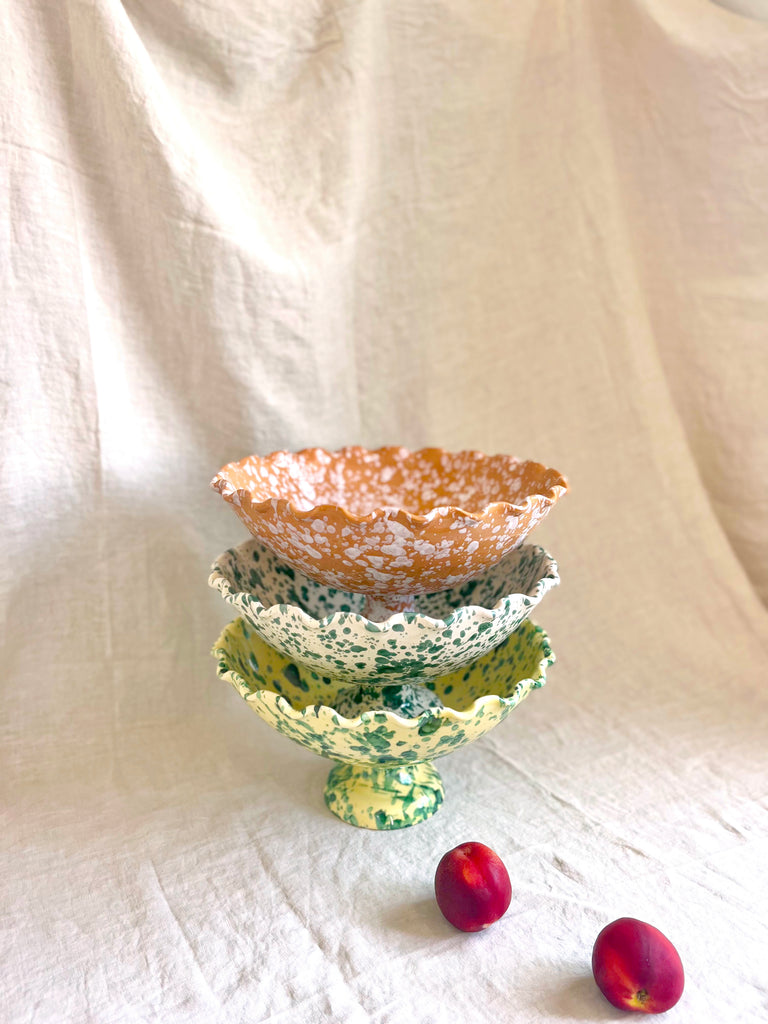 stacked compote bowls