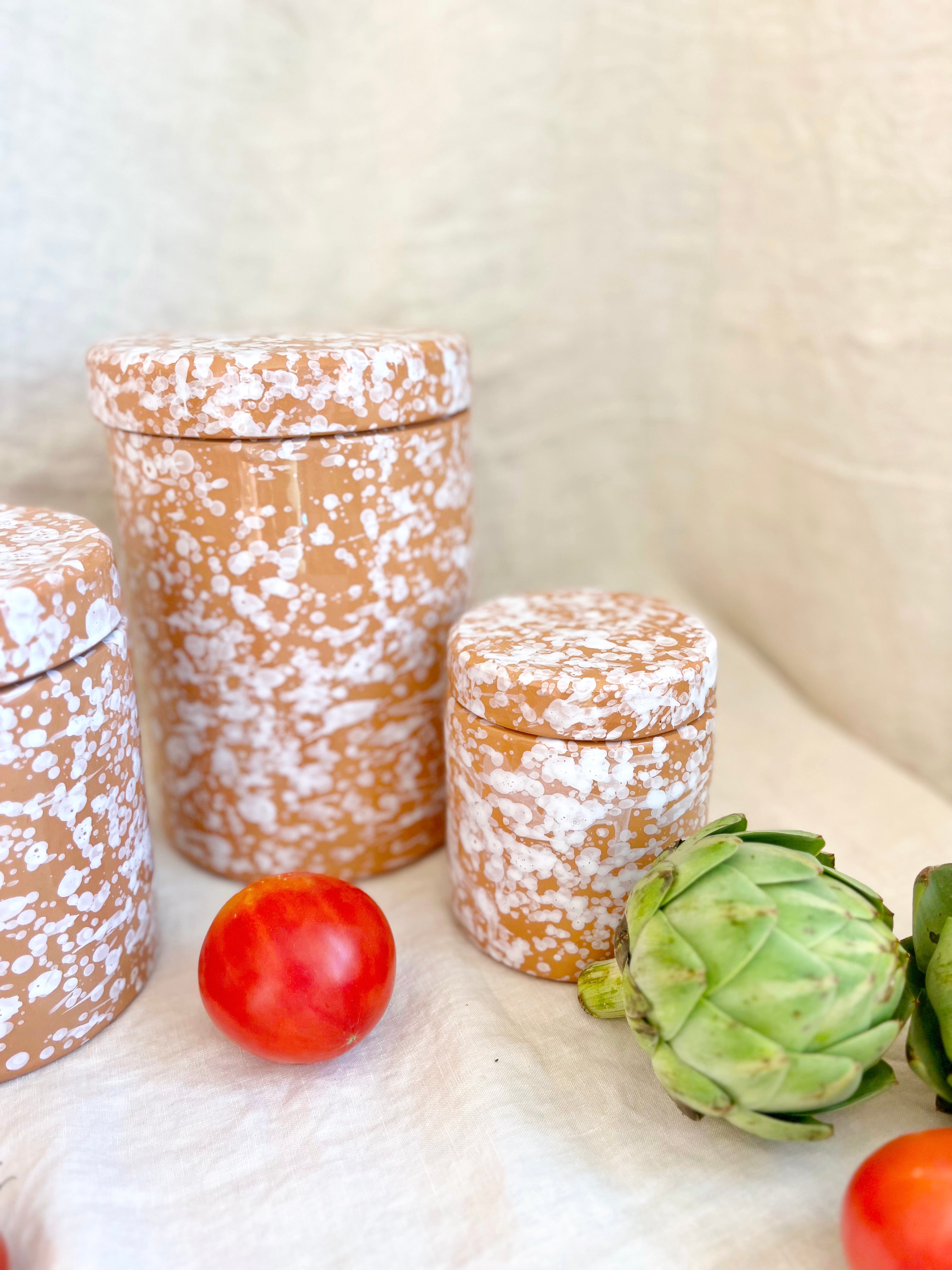 Pompeii Canisters - Sienna - 3 Sizes