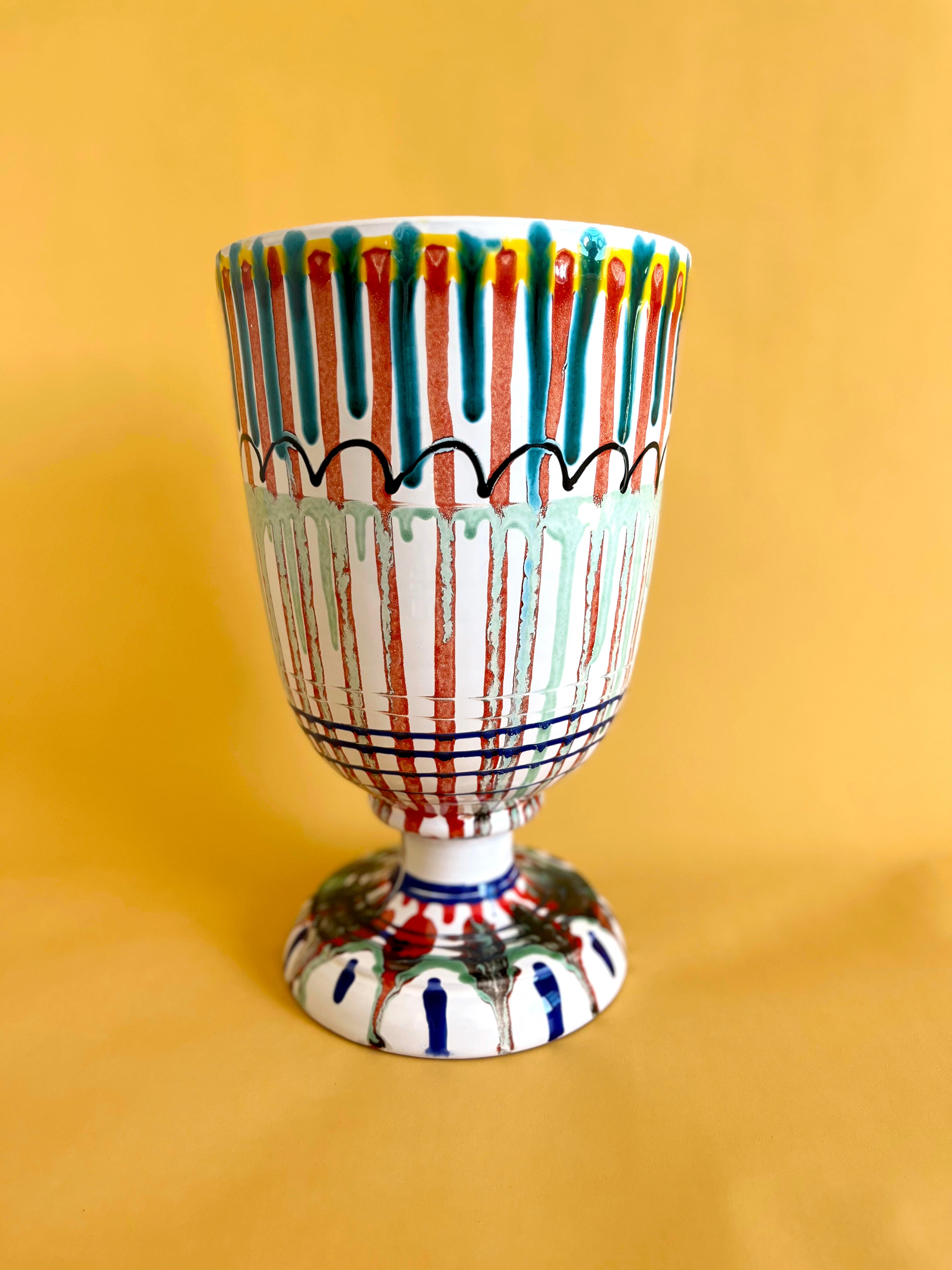 Grande Chalice Vase - Blanco