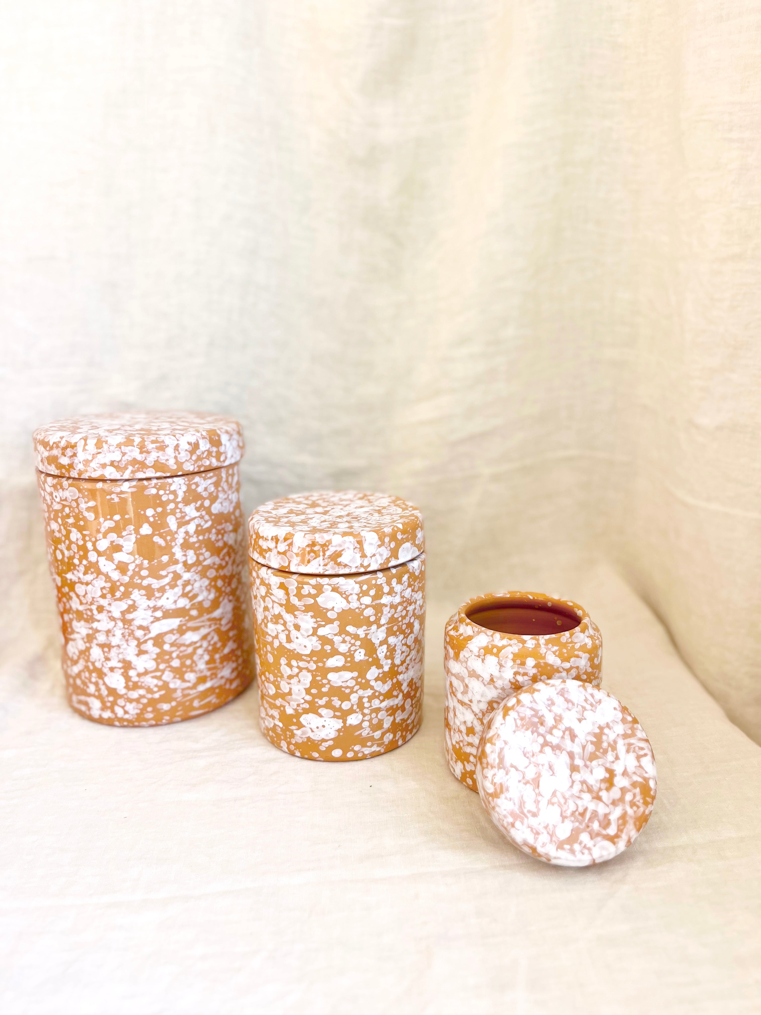 Pompeii Canisters - Sienna - 3 Sizes