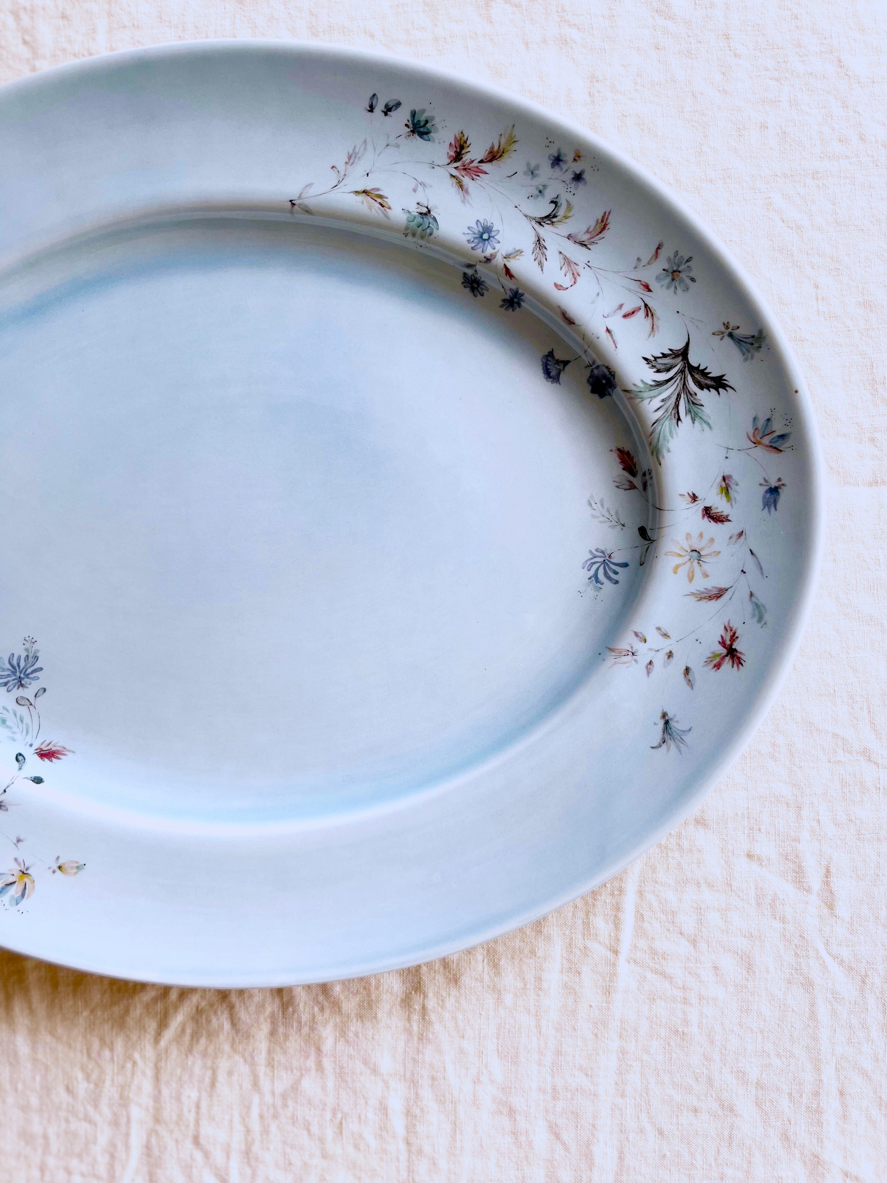 Sirena Blue Opal  Platter  11"