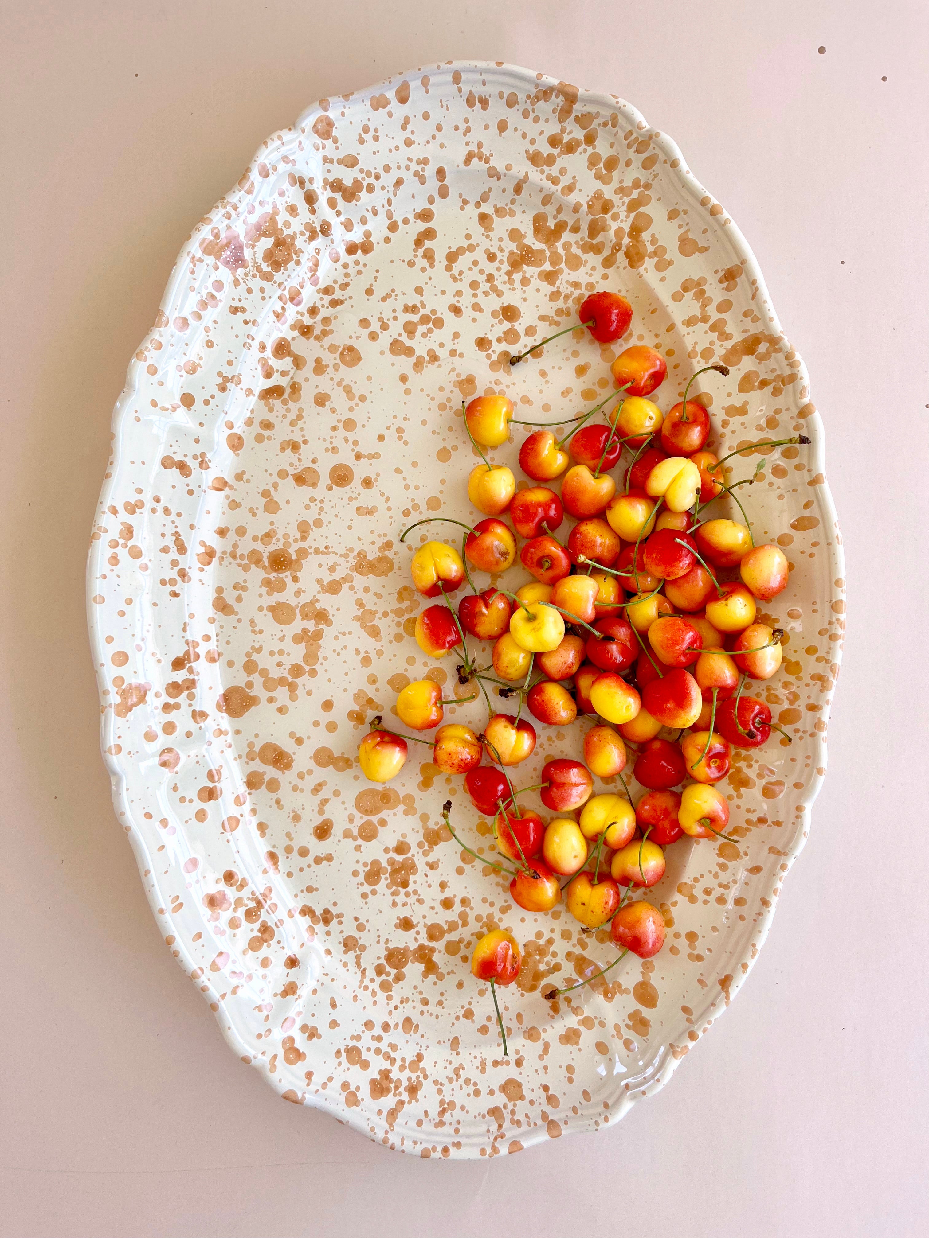 Pompeii Oval Platter - Natural 20"