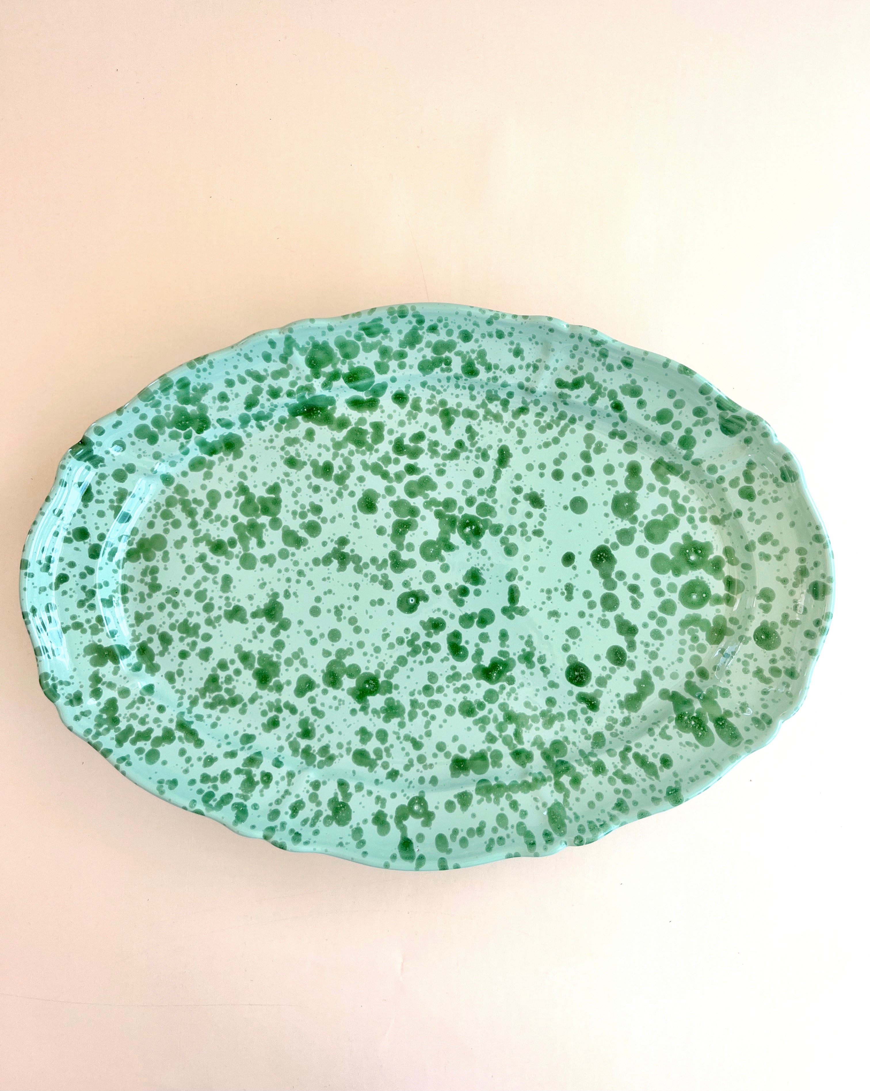 PRE-ORDER Pompeii Oval Platter - Jade 20"