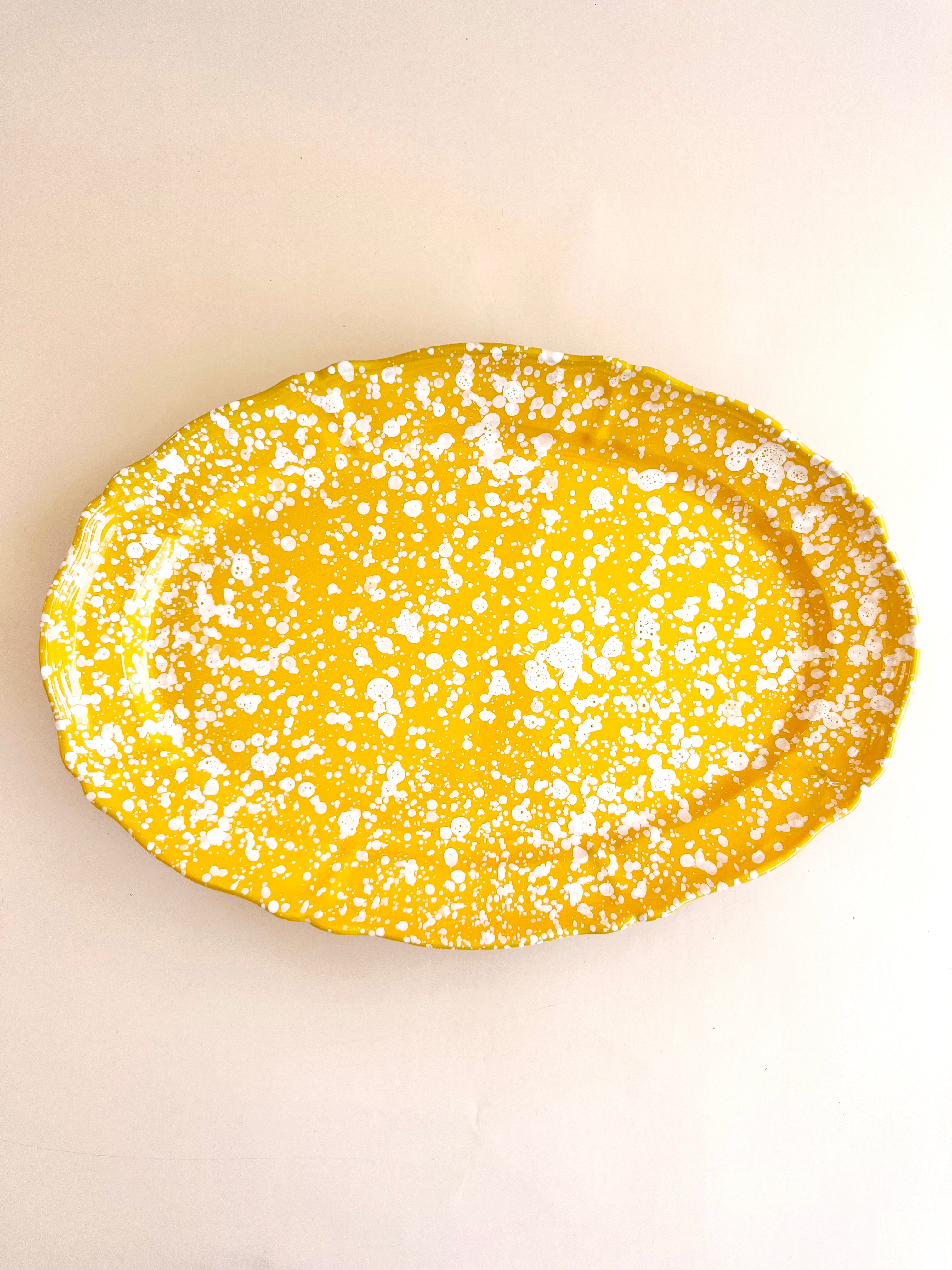 Pompeii Oval Platter - Yolk 20"