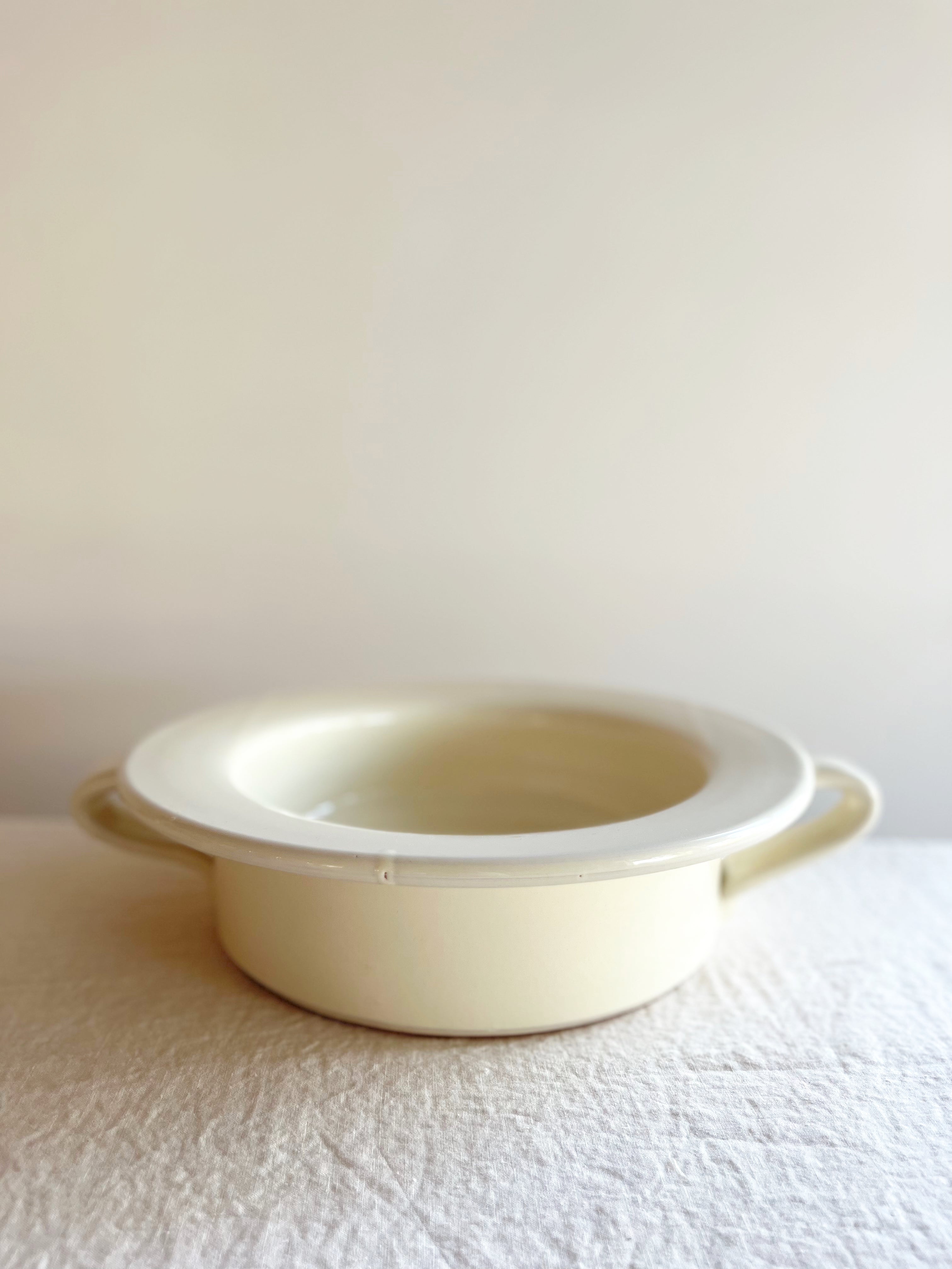 Pompeii Handled Fruit Bowl - Cream