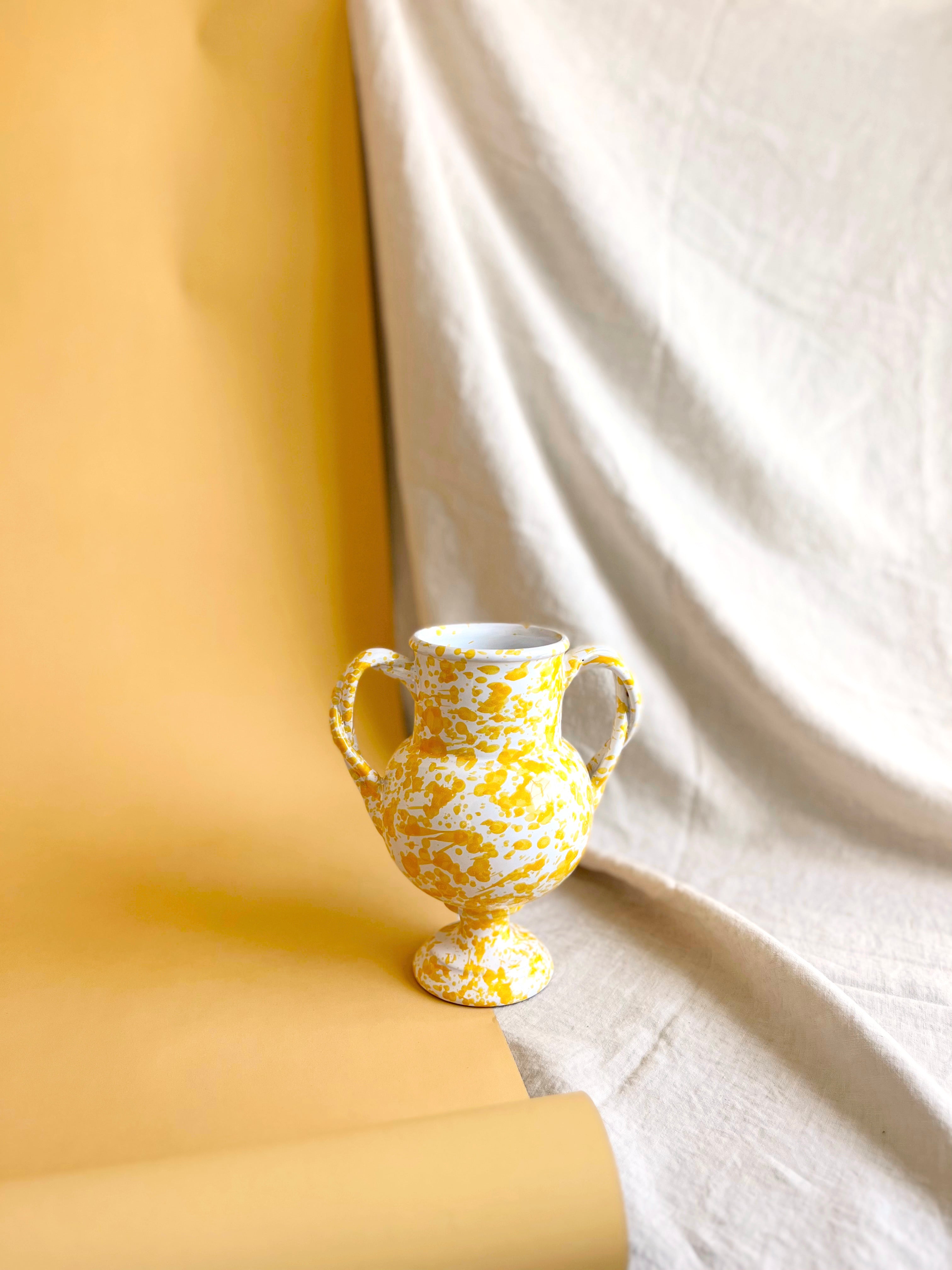 Small Pompeii Amphora Vase - Sunshine