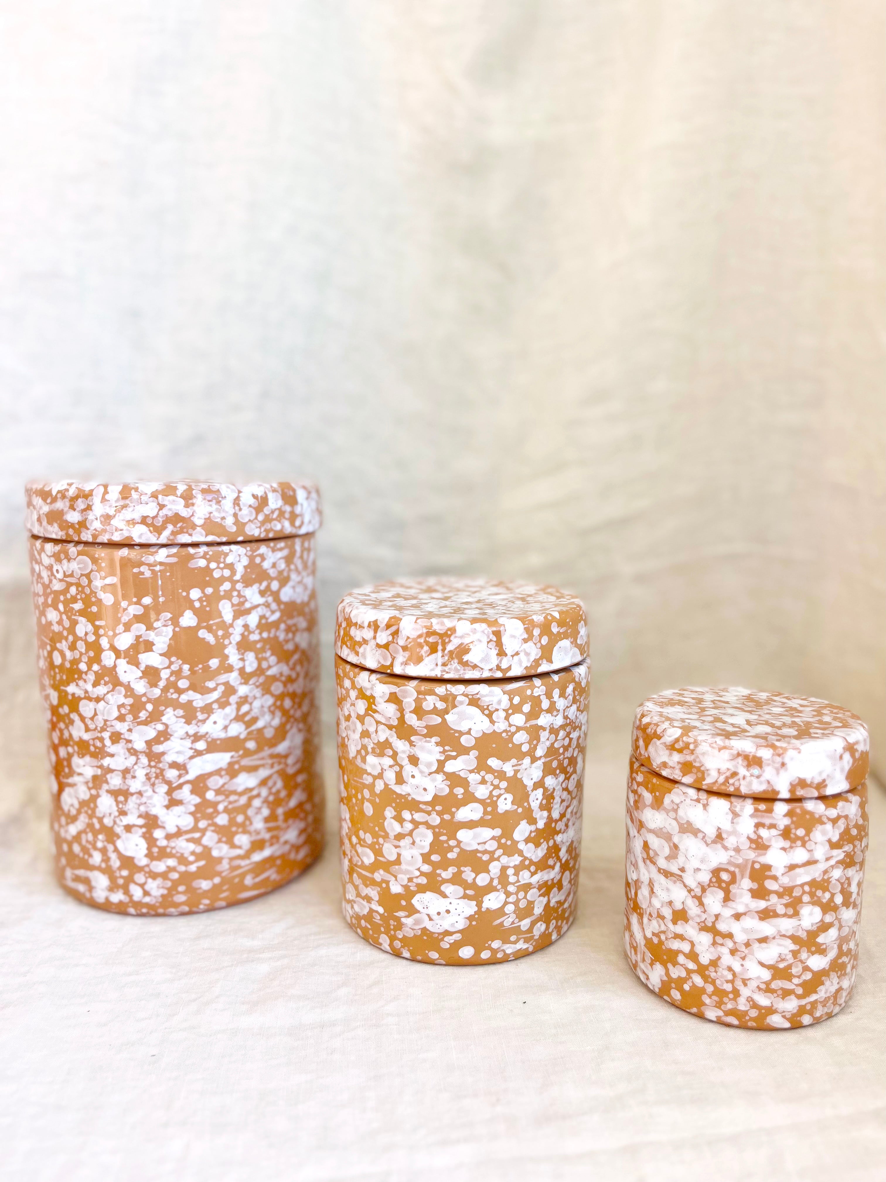 Pompeii Canisters - Sienna - 3 Sizes