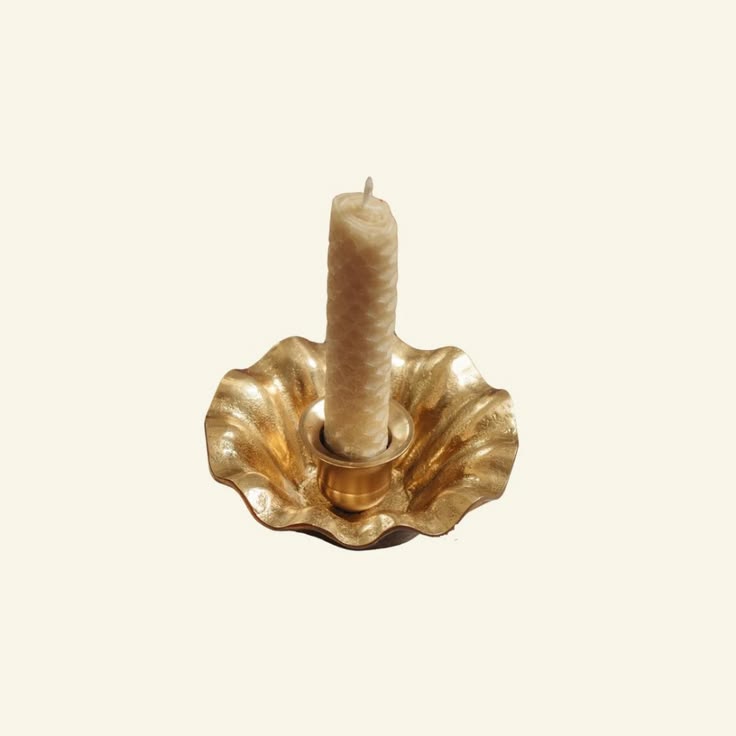 Petal Candleholders - Brass- Set of 2
