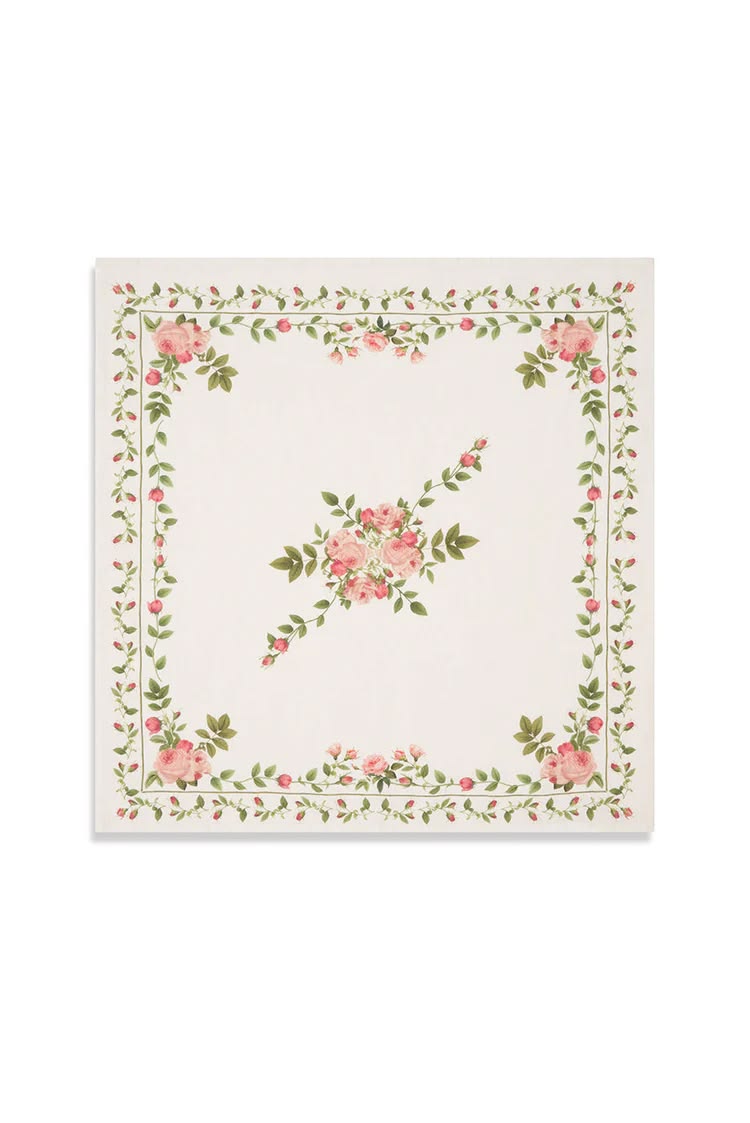 Rose Trellis Napkins -  S/4