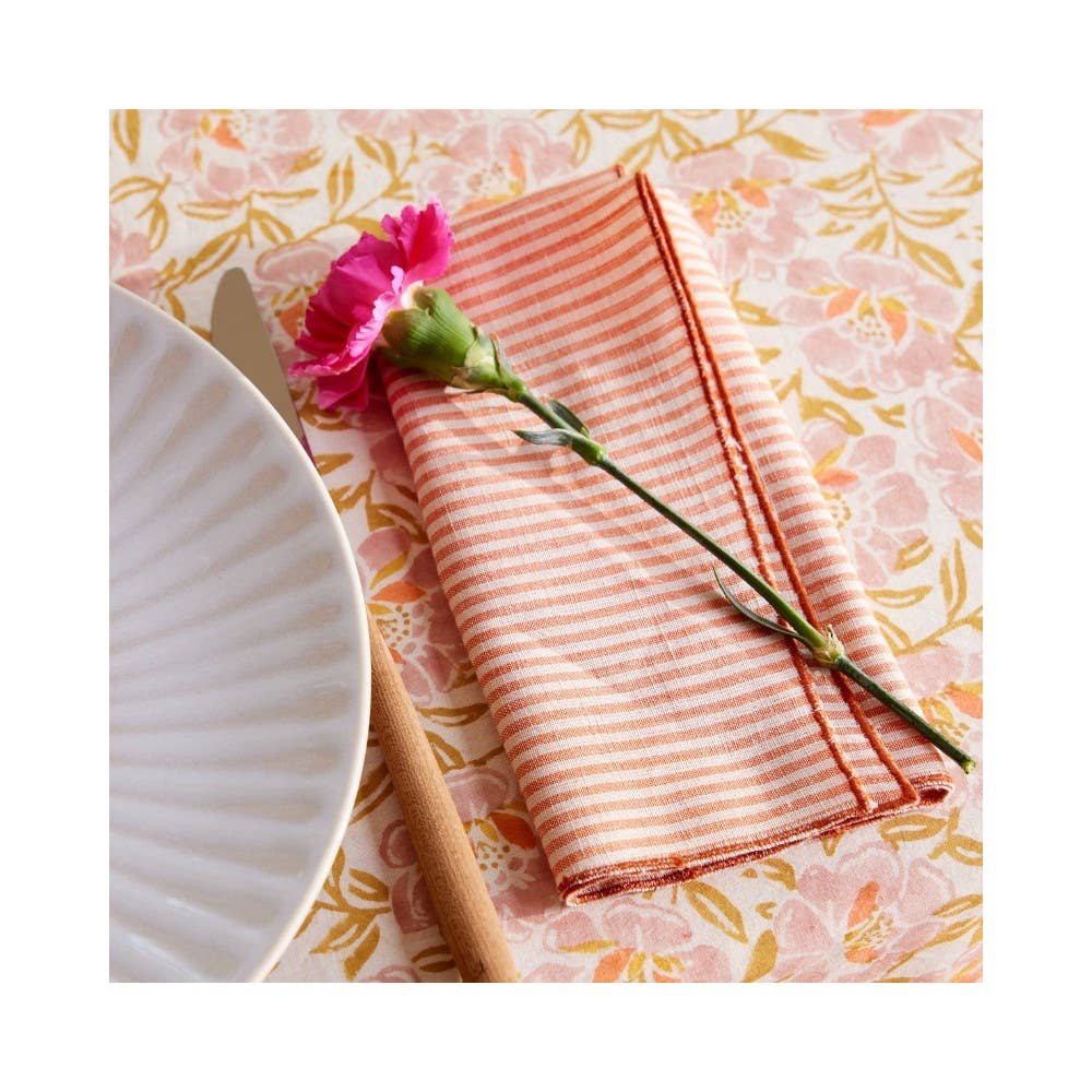 Chandra Napkins - Pumpkin Stripes - S/2