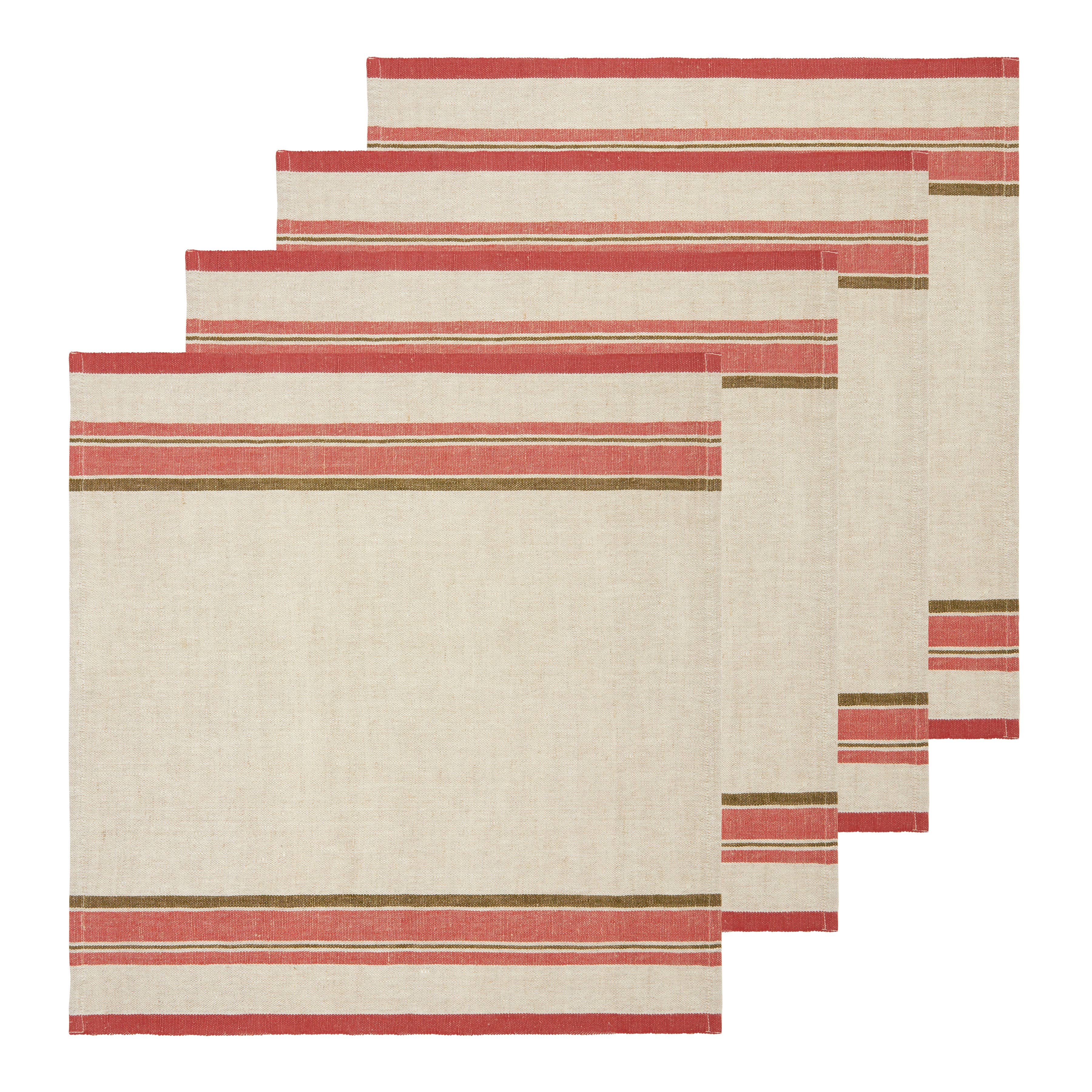 Antibes Napkins - Salmon - S/4