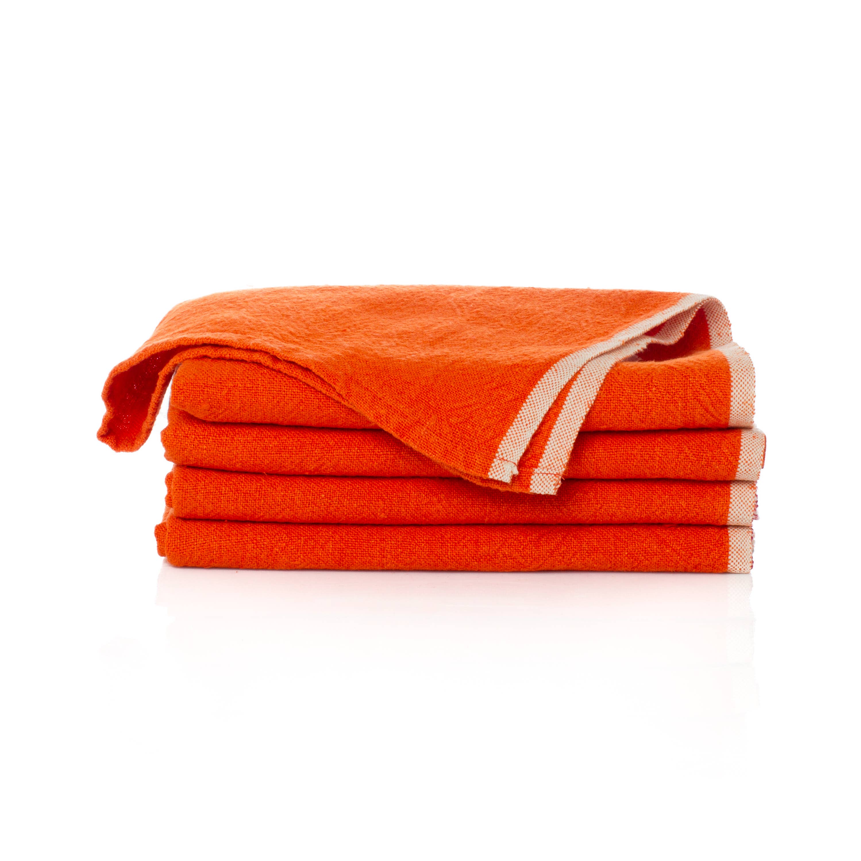 Russo Linen Orange Napkins-  S/4