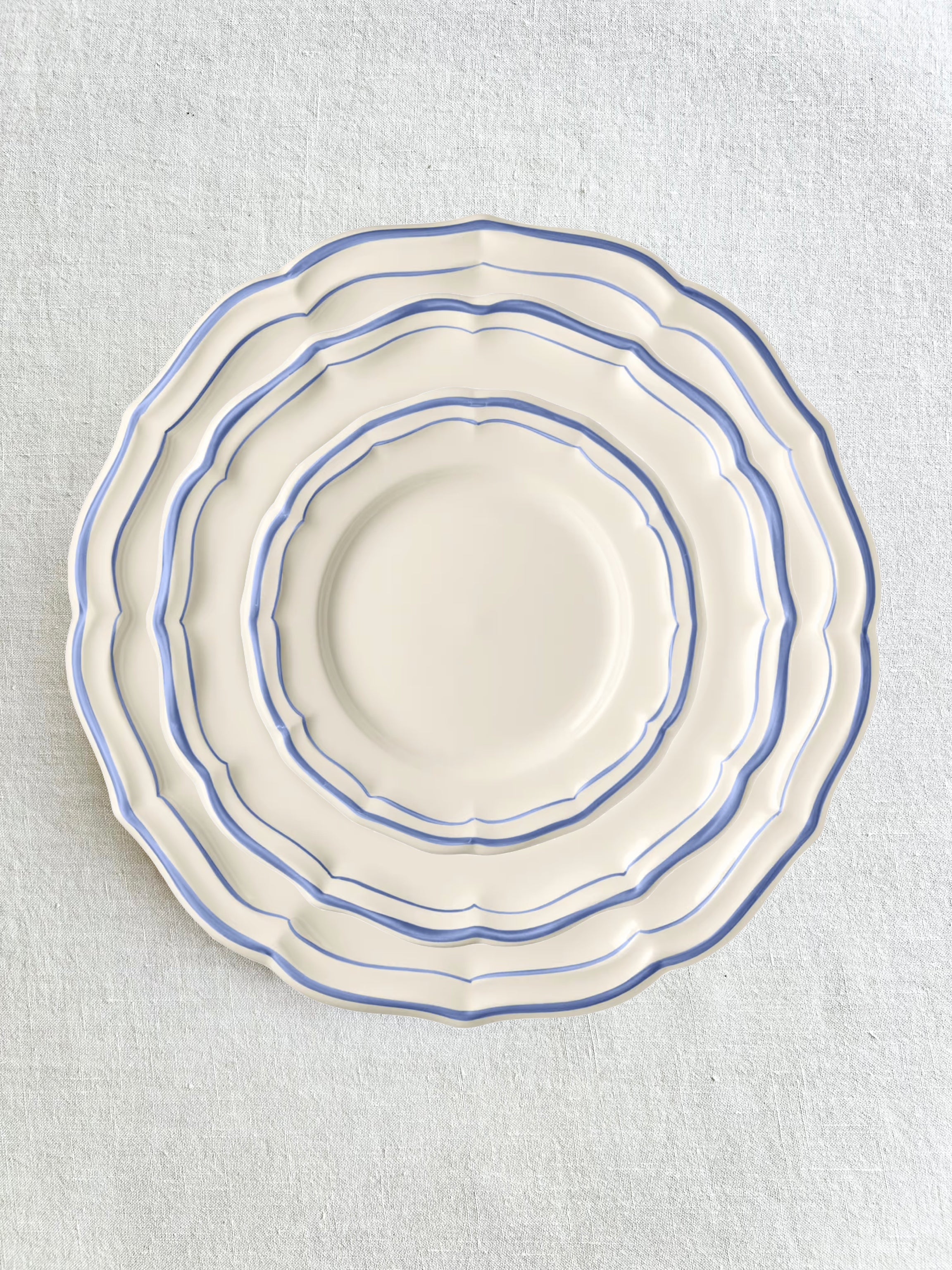 PRE-ORDER - Gien Fliet Dinnerware - Bleus