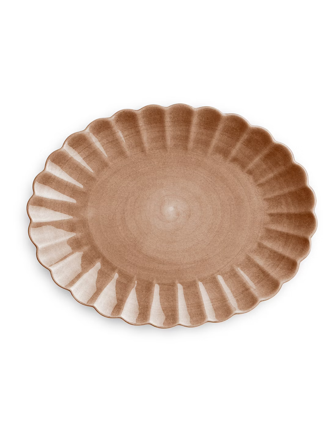 Oyster Oval Platter - Cinnamon