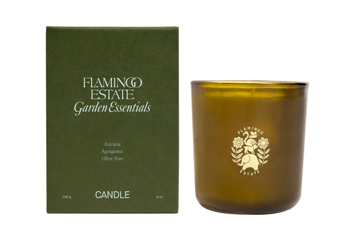 Flamingo Estate Ancient Agrigento Olive Tree Candle