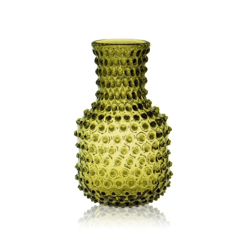 Hobnail Carafe - Bonsai Green