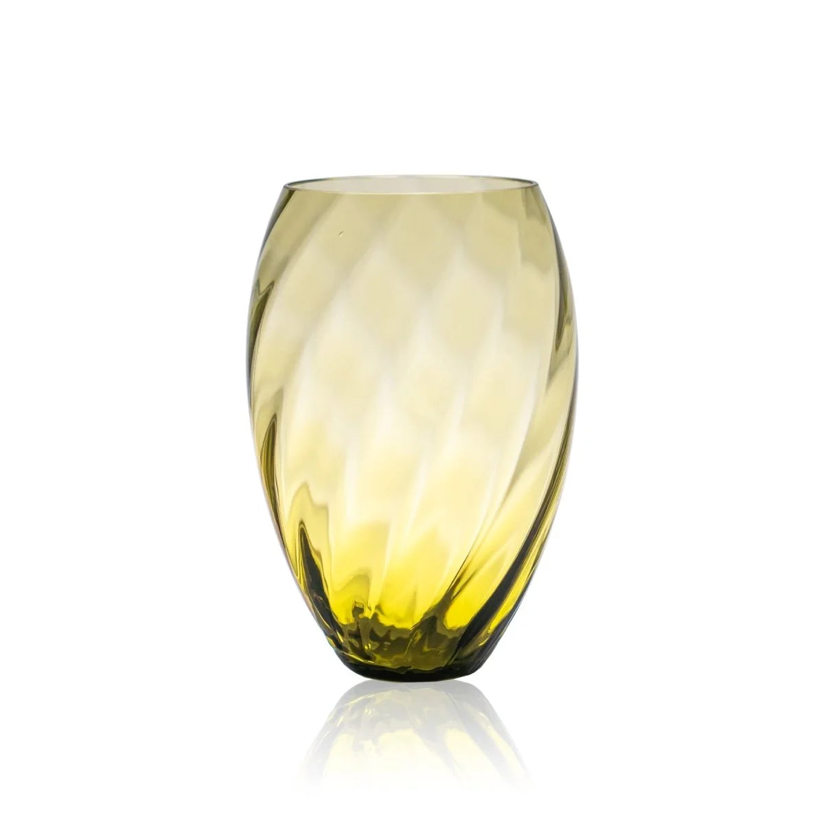Marika Oval Vase 9" - Bonsai Green