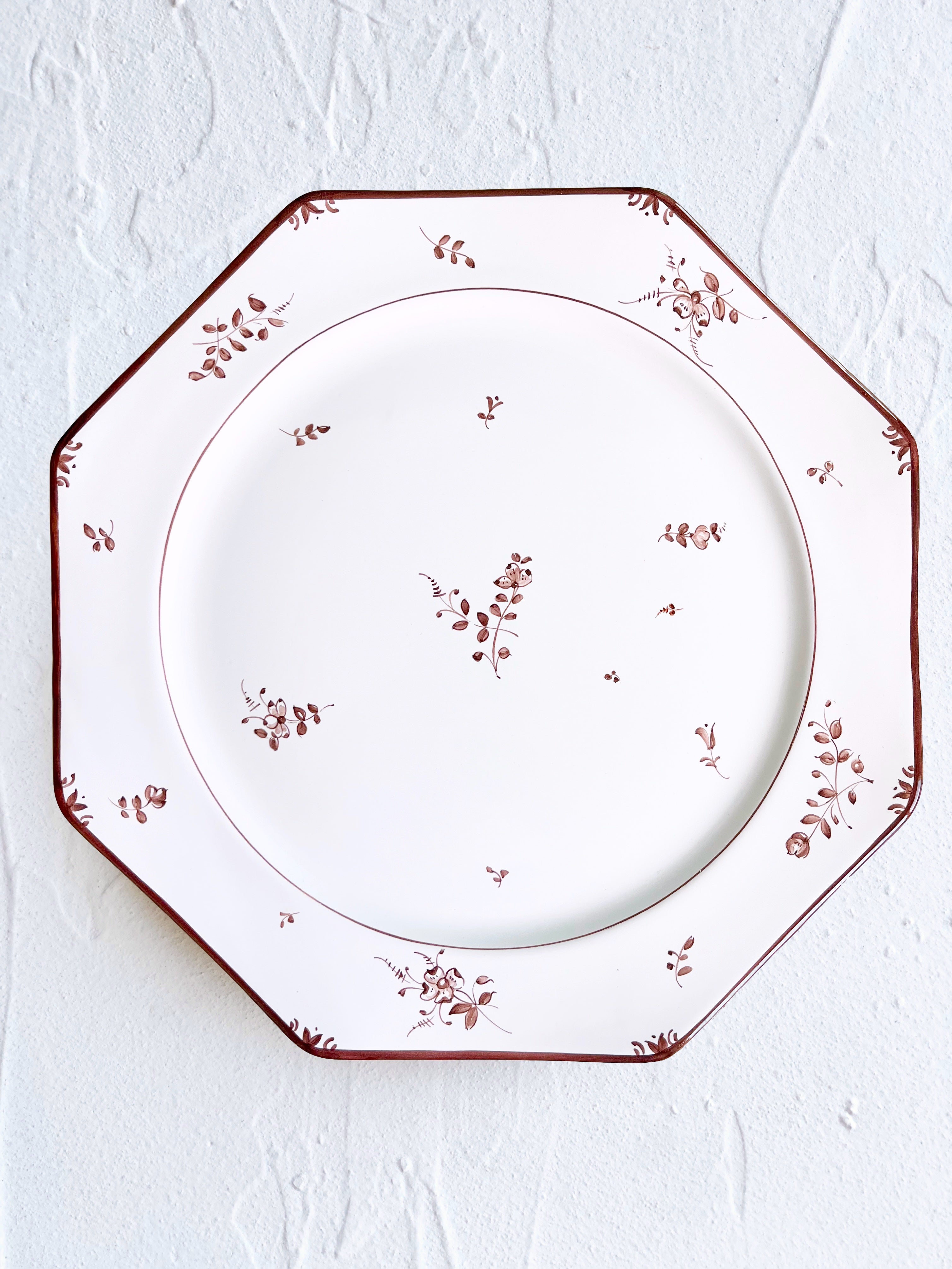 Sainte Marie Charger Plate ~ Alouette ~ Chestnut