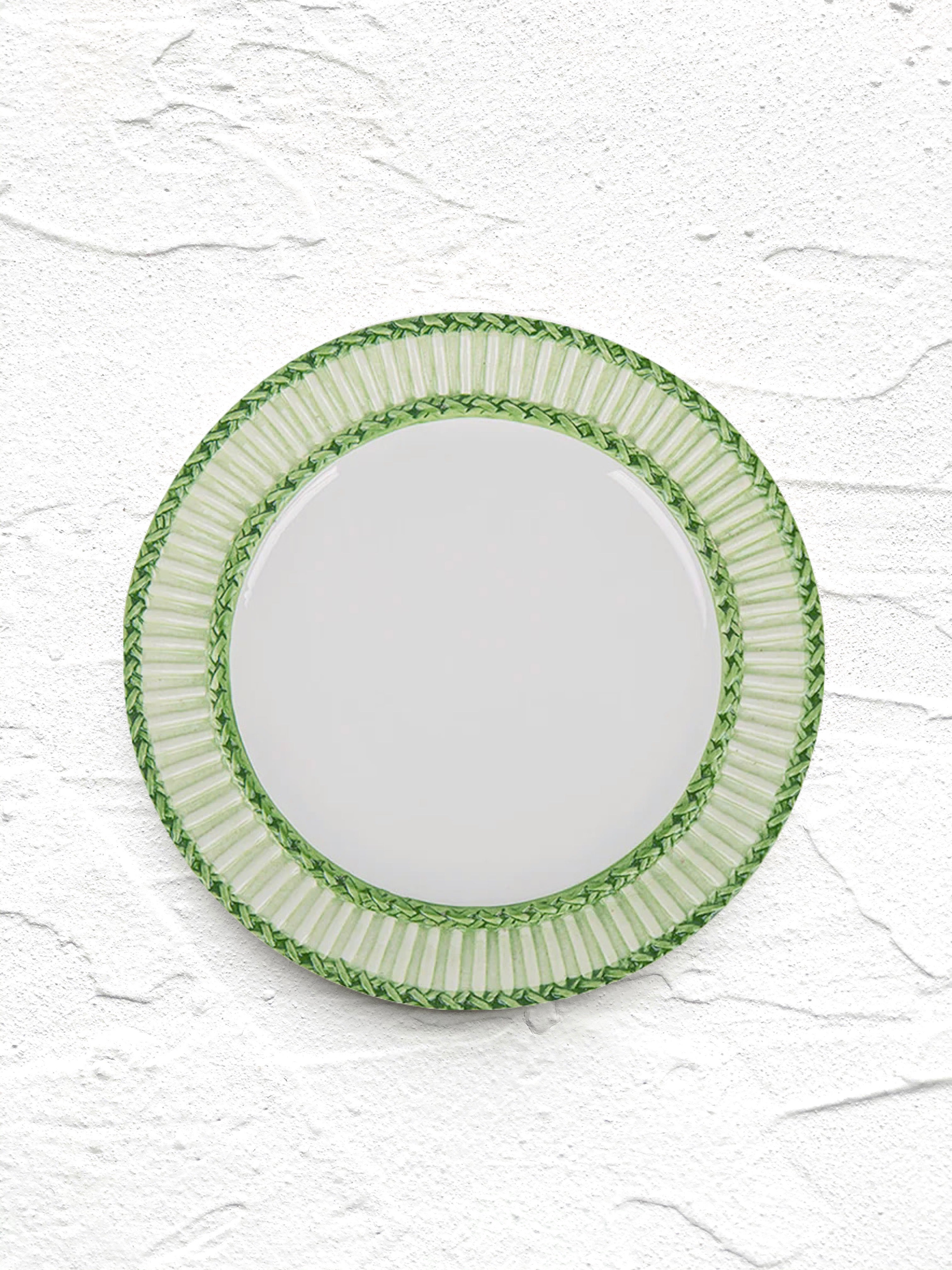 Treccia Salad Plate - Verde