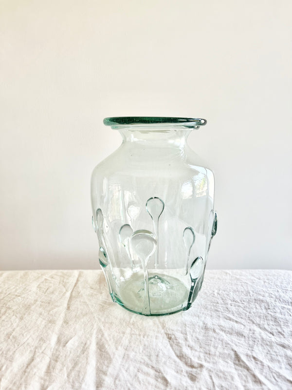 flower petal clear glass vase 15 inch
