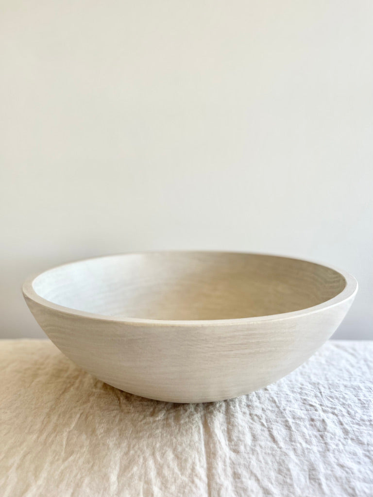 wooden serving bowl