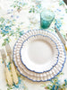 ruffle salad plate blue edge 8.2 inch table setting