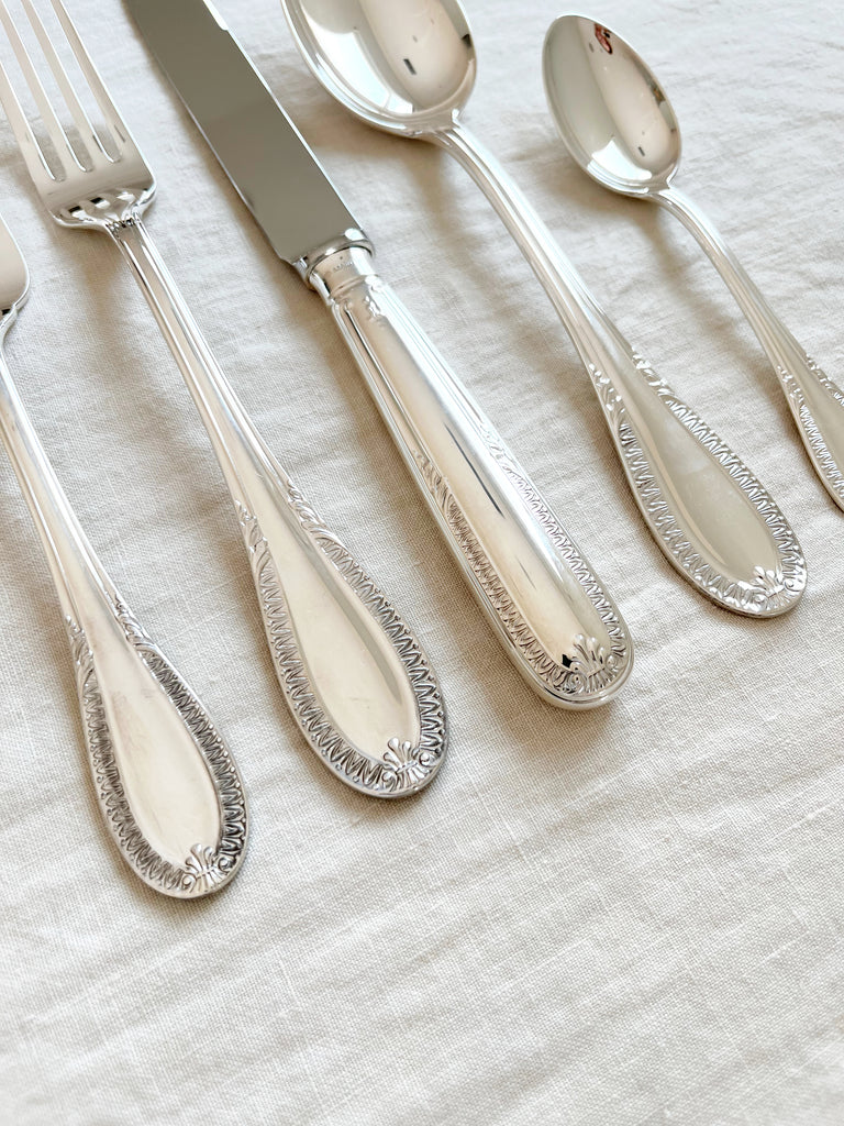 impero flatware silver plated detailed view