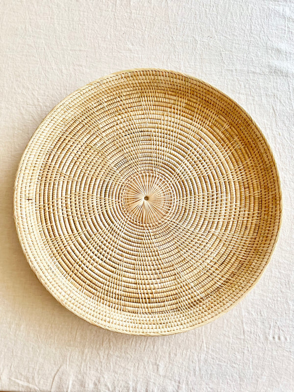 round woven tray thirty inches