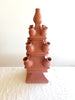 tulipiere tower made from ceramic in terra color