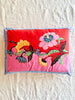 Small Indonesian Red Rose Pillow by Lisa Corti 