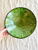 Tamegroute Emerald Porcelain Bowl Serving Bowl 9 inch top view detail