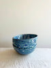 finger bowls with blue green and white swirl pattern 4 inches in diameter
