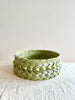 woven basket sotol light green 10.5 inch large side angle