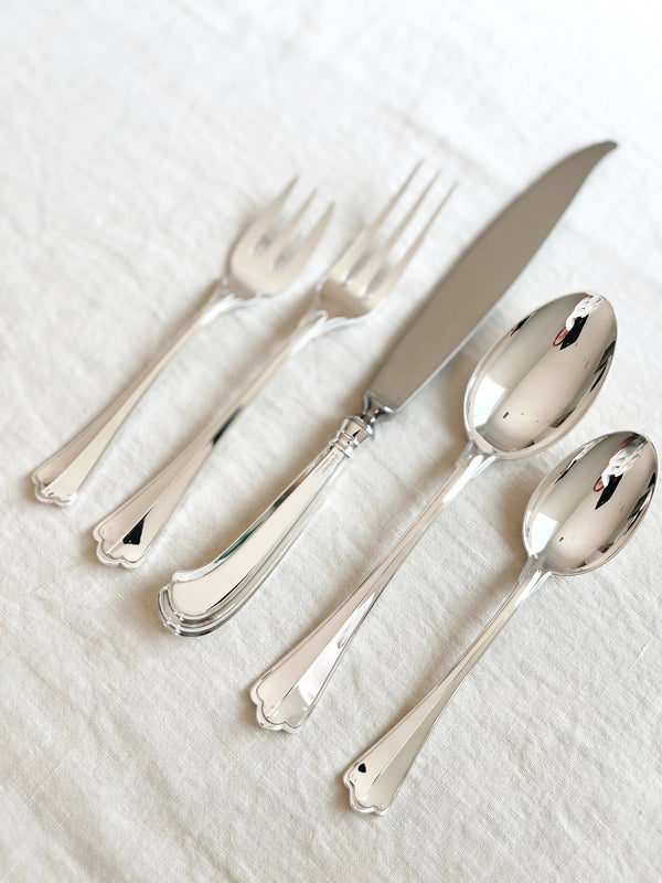 san marco flatware silver plated angled view