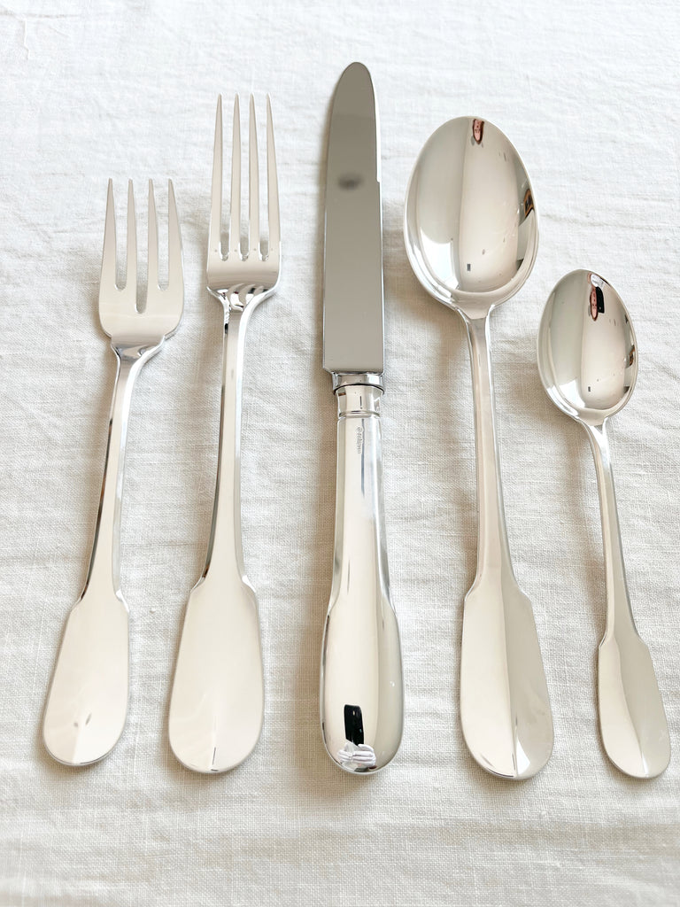 scudo flatware silver plated detailed view