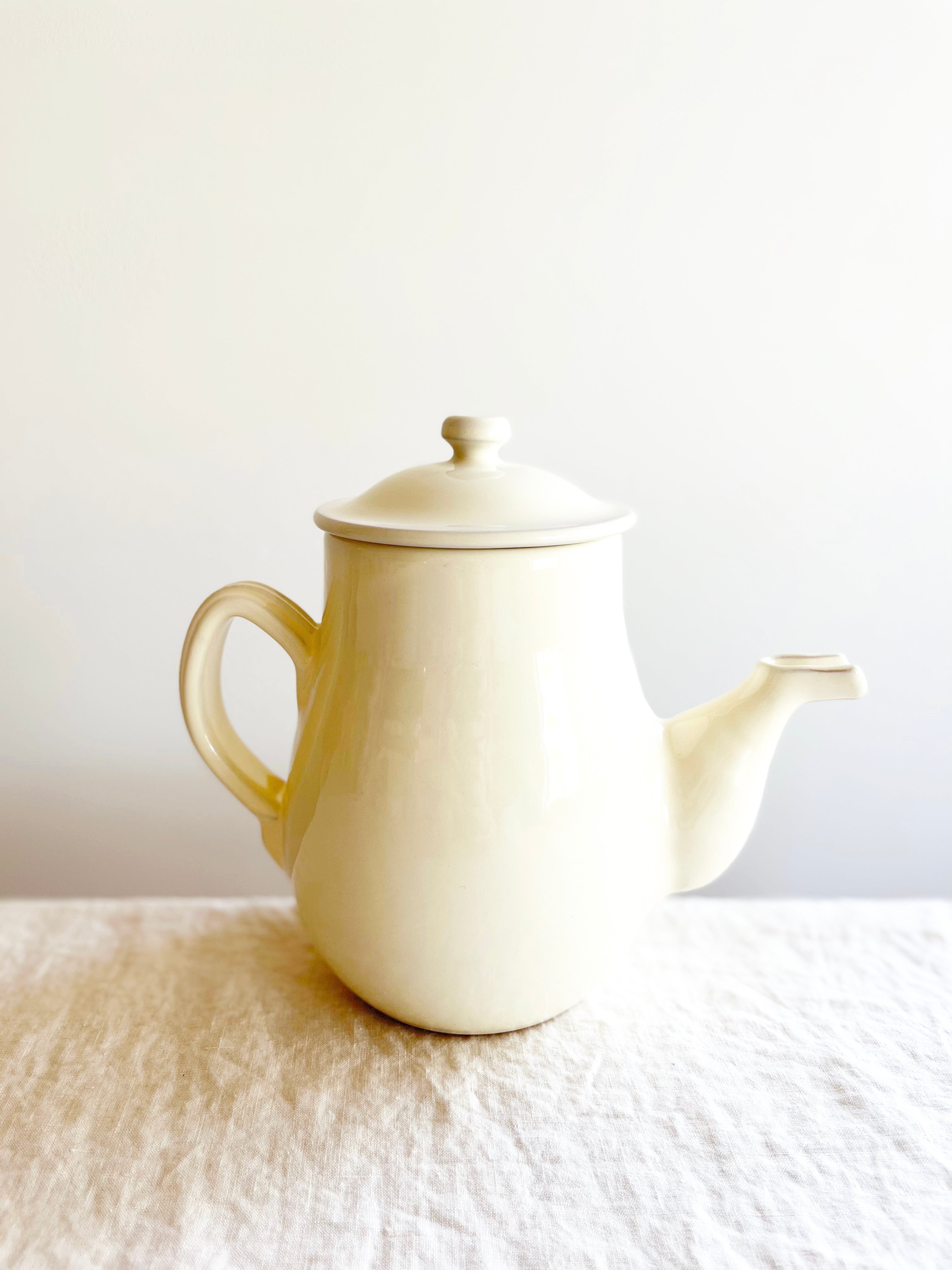 white coffee pot from Italy