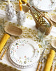 little woven oval basket displayed on a table setting