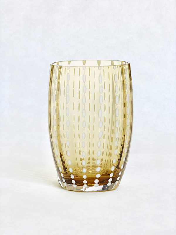 tumbler glass amber color