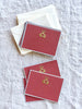 Red and Gold Serpent Gift Enclosures with envelopes