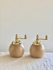 wood salt and pepper grinders brass topswooden salt and pepper mill set with brass handles
