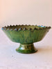 Tamegroute emerald colored bowl 6 inch close up