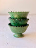 Tamegroute emerald colored bowls stacked