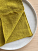 chartreuse linen rolled edge linen napkins with chartreuse edge 18 inches square