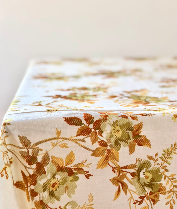 floral tablecloth by d'ascoli in golden