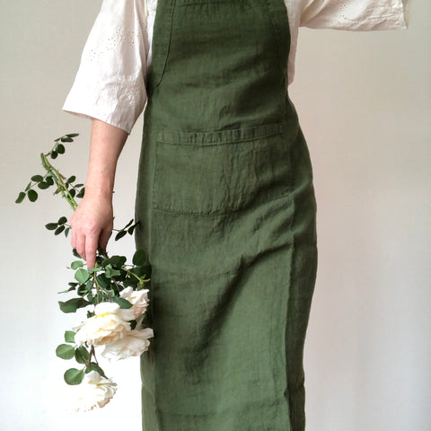 Forrest Green Full Apron Made in Milan