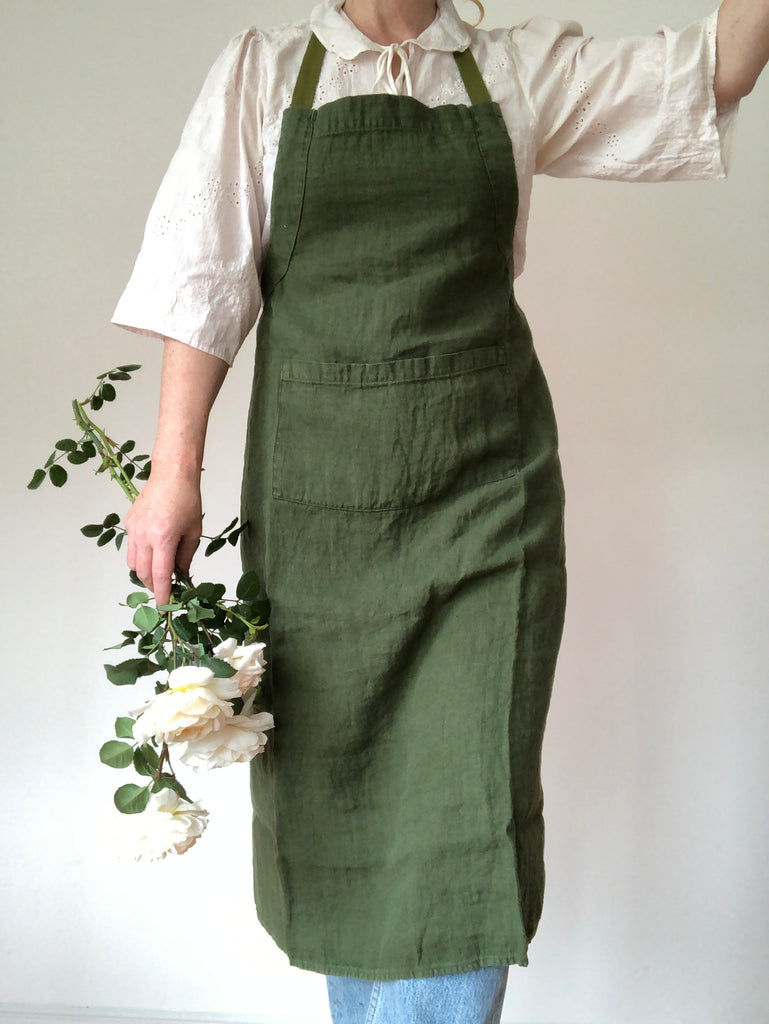 Forrest Green Full Apron Made in Milan
