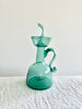 green blown glass cruet by gordiola