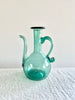 blown glass cruet by gordiola in green