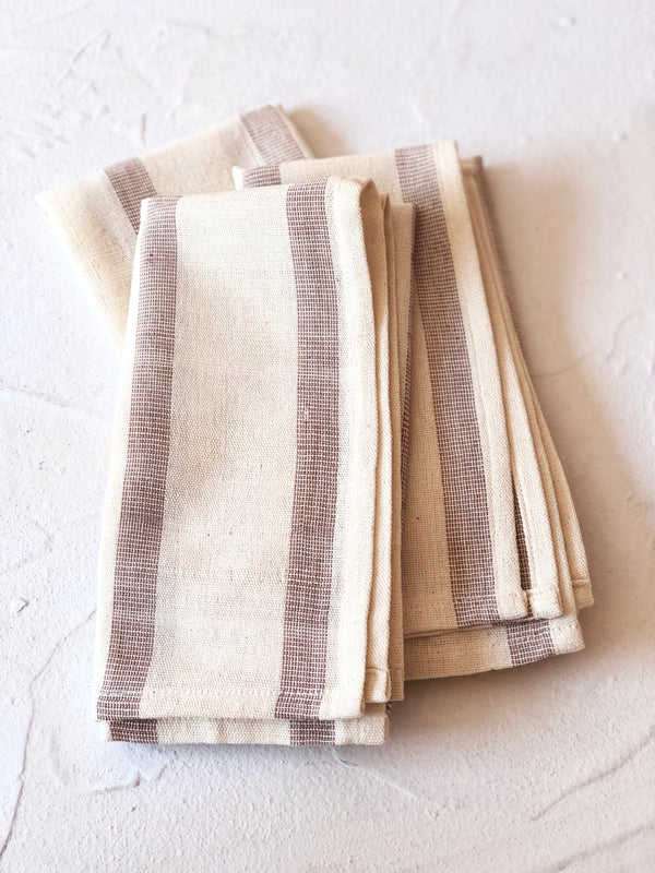 cotton napkins by Tensira striped